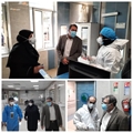 بررسی ارایه خدمات به بیماران مبتلا به کووید19 در بیمارستان حضرت علی اصغر(ع) با حضور معاون درمان دانشگاه علوم پزشکی شیراز